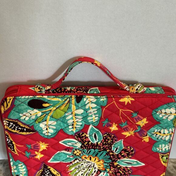 Vera Bradley Commuter Tablet Tamer Organizer Bag RUMBA Pink Travel iPad Floral - Picture 6 of 9